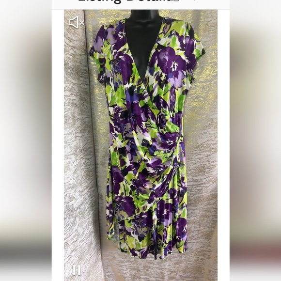 Joseph Ribkoff faux wrap dress - Picture 1 of 6